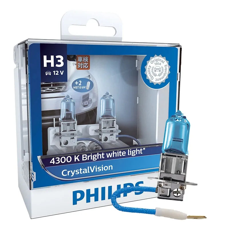 Lâmpada Philips H3 Halogênio 4300K 5000K Par