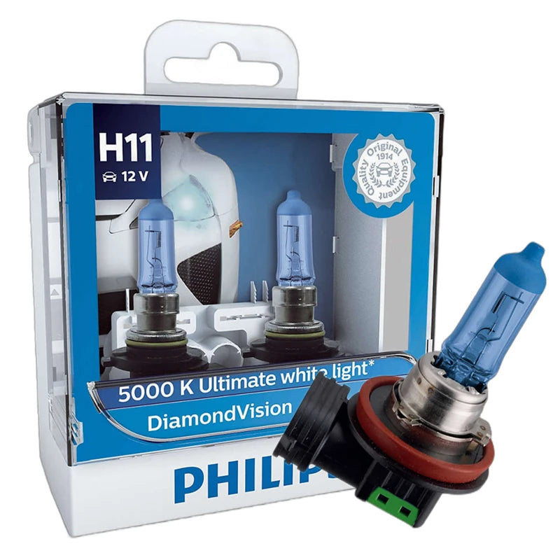 Lâmpada Philips H1 Crystal Vision 4300K Halogênio Par Automotivo