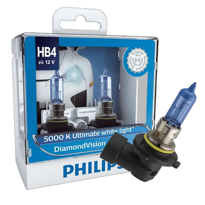 Philips HB4 Crystal Vision 4300K Lâmpada Halogênio Par Automotivo