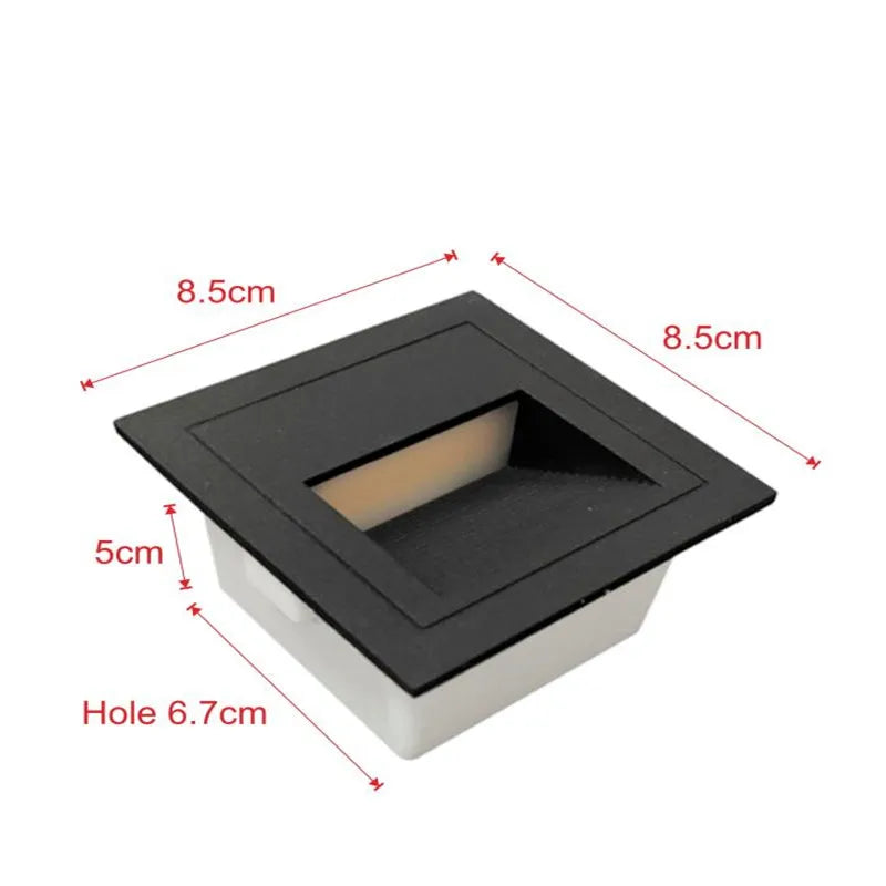 Balizador LED 5W Degrau Escada Jardim Varanda Iluminação Externa IP65