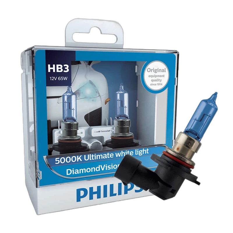 Philips Diamond Vision H11 5000K Lâmpada Automotiva Luz Branca